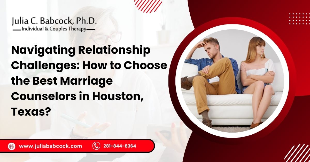 Navigating Relationship Challenges: How to Choose the Best Marriage Counselors in Houston, Texas?